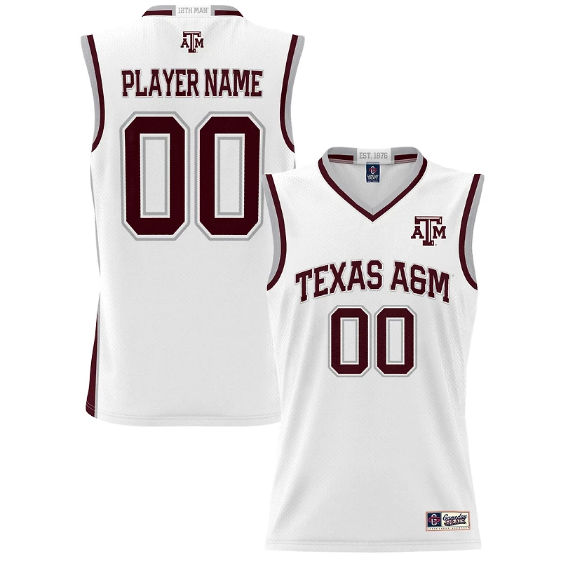 Unisex GameDay Greats  White Texas A&M Aggies NIL Pick-A-Player Lightweight Women's Basketball Jersey