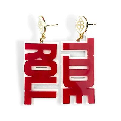 Brianna Cannon Alabama Crimson Tide Large Word Earrings