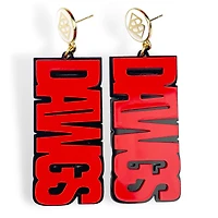 Brianna Cannon Georgia Bulldogs Large Word Earrings