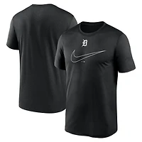 Men's Nike Black Detroit Tigers Legend Swoosh Dri-FIT T-Shirt