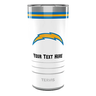 Tervis Los Angeles Chargers 20oz. Personalized Arctic Stainless Steel Tumbler