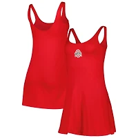 Women's ZooZatz Scarlet Ohio State Buckeyes Logo Scoop Neck Dress