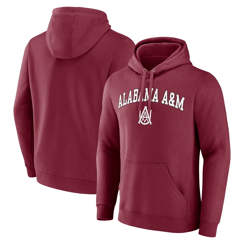 Men's Maroon Alabama A&M Bulldogs Campus Pullover Hoodie