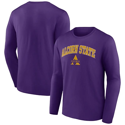Men's Purple Alcorn State Braves Campus Long Sleeve T-Shirt
