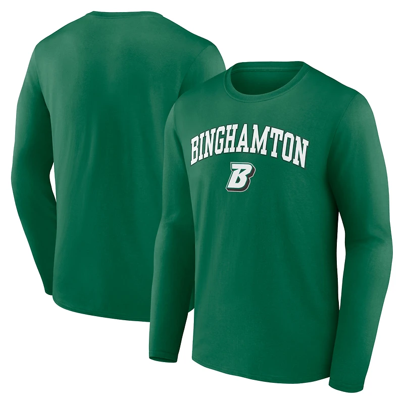 Men's Green Binghamton Bearcats Campus Long Sleeve T-Shirt