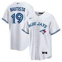 Men's Nike Jose Bautista White Toronto Blue Jays Home Retired Player Replica Jersey