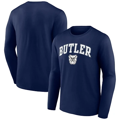 Men's Navy Butler Bulldogs Campus Long Sleeve T-Shirt