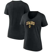 Women's Black Idaho Vandals Campus V-Neck T-Shirt