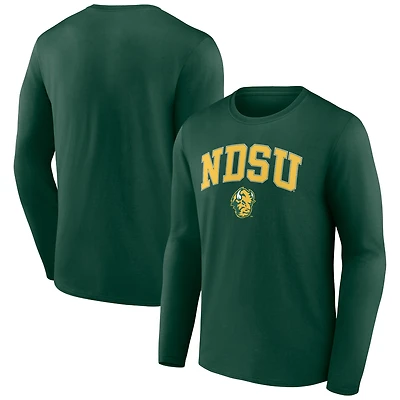 Men's Green NDSU Bison Campus Long Sleeve T-Shirt