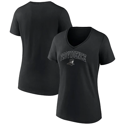 Women's Black Providence Friars Campus V-Neck T-Shirt