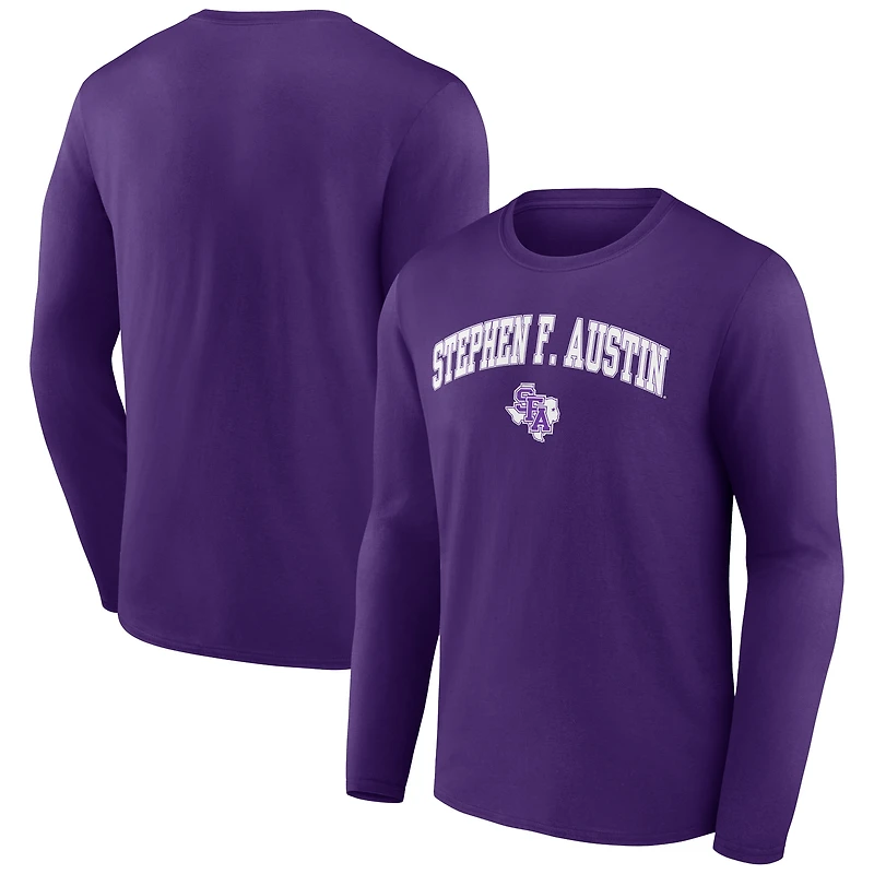 Men's Purple Stephen F Austin Lumberjacks Campus Long Sleeve T-Shirt
