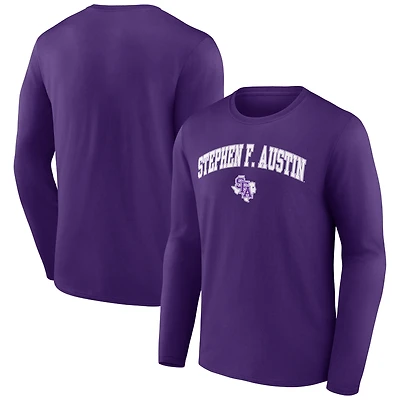 Men's Purple Stephen F Austin Lumberjacks Campus Long Sleeve T-Shirt