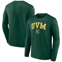 Men's Green Vermont Catamounts Campus Long Sleeve T-Shirt