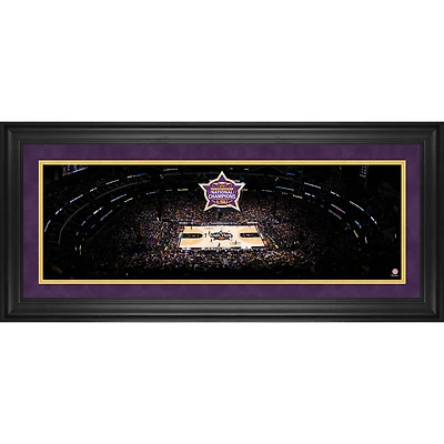 LSU Tigers 2023 NCAA Women's Basketball National Champions Framed 10" x 30" Panoramic Collage