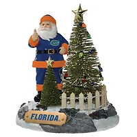 The Memory Company Florida Gators Santa Figurine with LED Tree