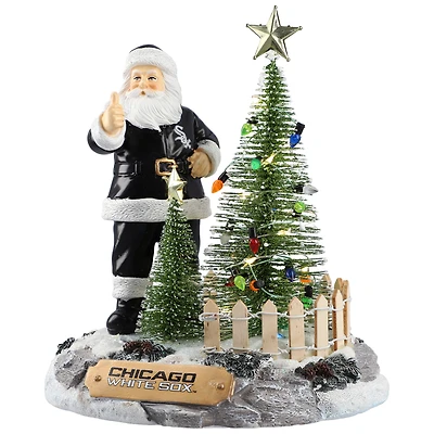 The Memory Company Chicago White Sox Santa Figurine with LED Tree