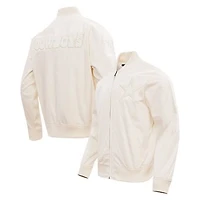 Men's Pro Standard Cream Dallas Cowboys Neutral Full-Zip Jacket