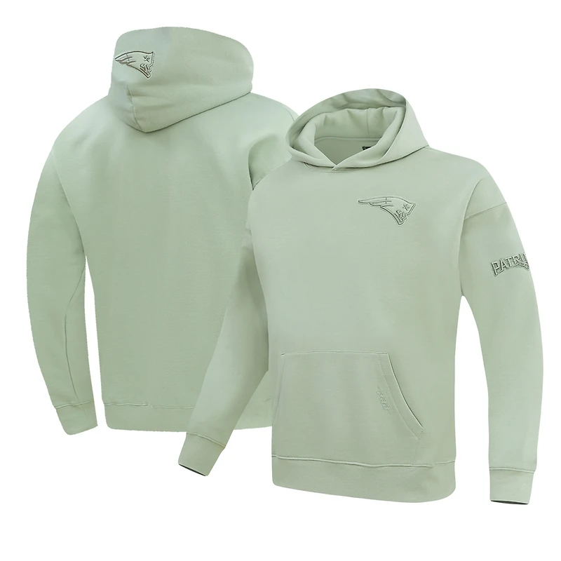 Men's Pro Standard Light Green New England Patriots Neutral Drop Shoulder Pullover Hoodie