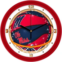 Ole Miss Rebels 11.5" Suntime Slam Dunk Wall Clock