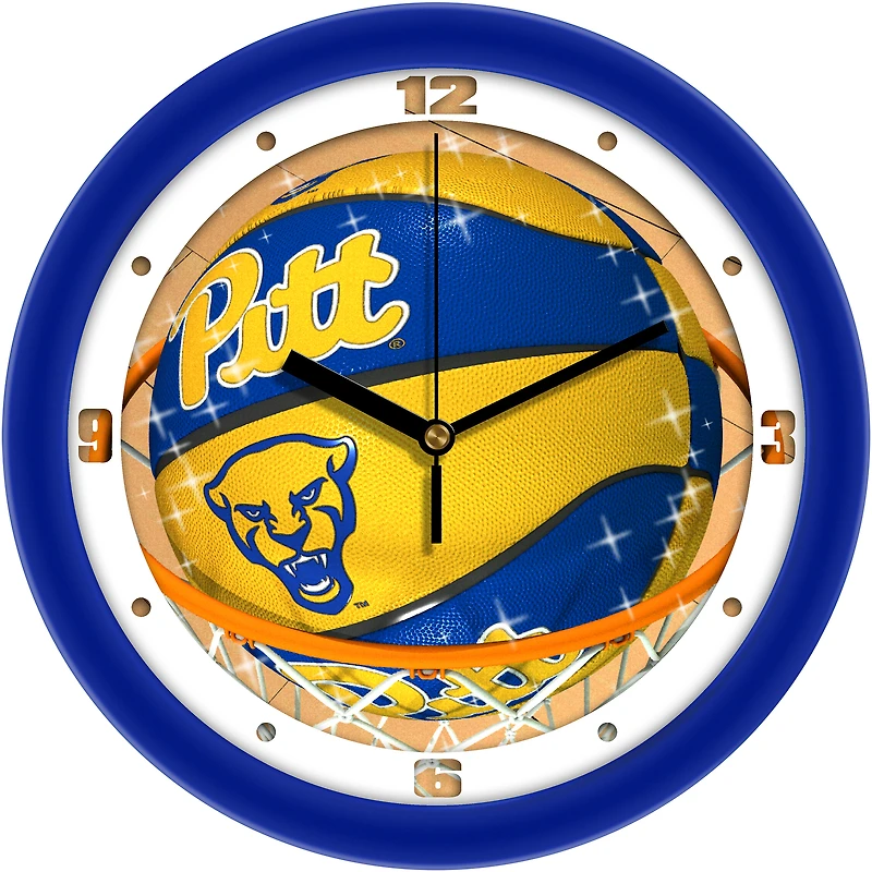 Pitt Panthers 11.5" Suntime Slam Dunk Wall Clock