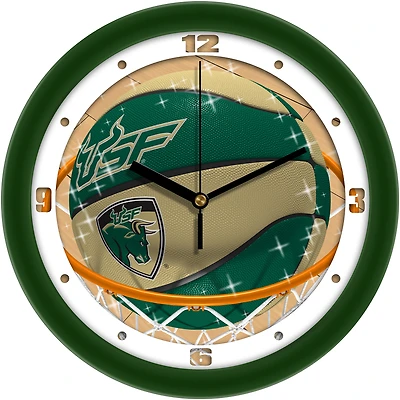 South Florida Bulls 11.5" Suntime Slam Dunk Wall Clock