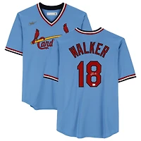 Jordan Walker St. Louis Cardinals Autographed Light Blue Cooperstown Replica Jersey