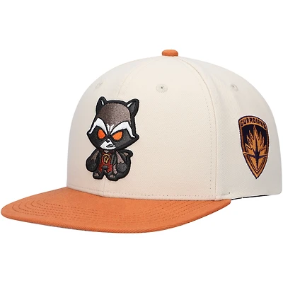 Youth Cream Guardians of the Galaxy Rocket Raccoon Character Snapback Hat