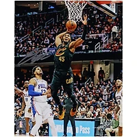 Donovan Mitchell Cleveland Cavaliers Autographed 8" x 10" Dunk in Black Photograph