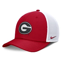 Men's Nike Red/White Georgia Bulldogs Rise Trucker Adjustable Hat