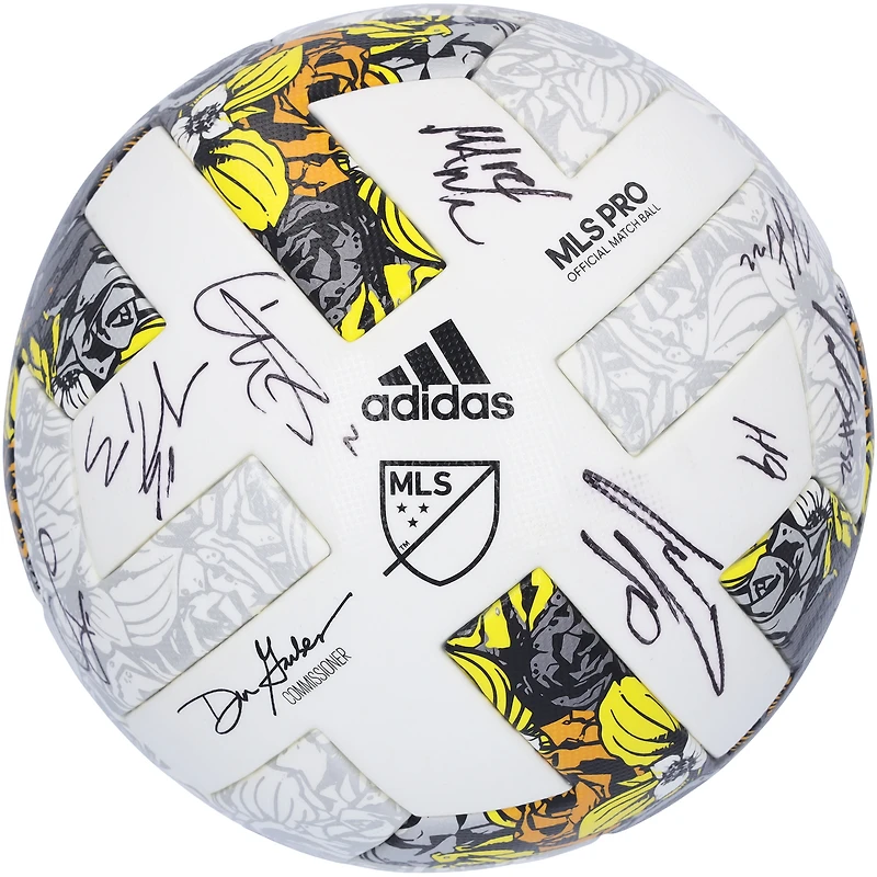 New York City FC Autographed Match-Used Soccer Ball from the 2022 MLS Season with 12 Signatures