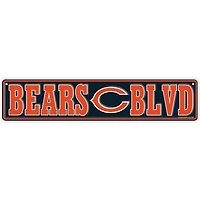Chicago Bears 4" x 18" Team Boulevard Metal Sign