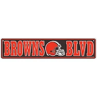 Cleveland Browns 4" x 18" Team Boulevard Metal Sign