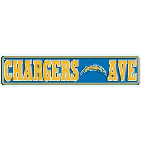 Los Angeles Chargers 4" x 18" Team Boulevard Metal Sign