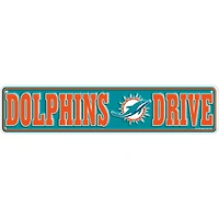 Miami Dolphins 4" x 18" Team Boulevard Metal Sign