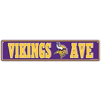 Minnesota Vikings 4" x 18" Team Boulevard Metal Sign