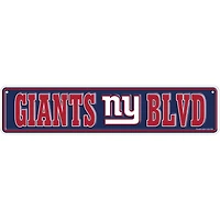 New York Giants 4" x 18" Team Boulevard Metal Sign