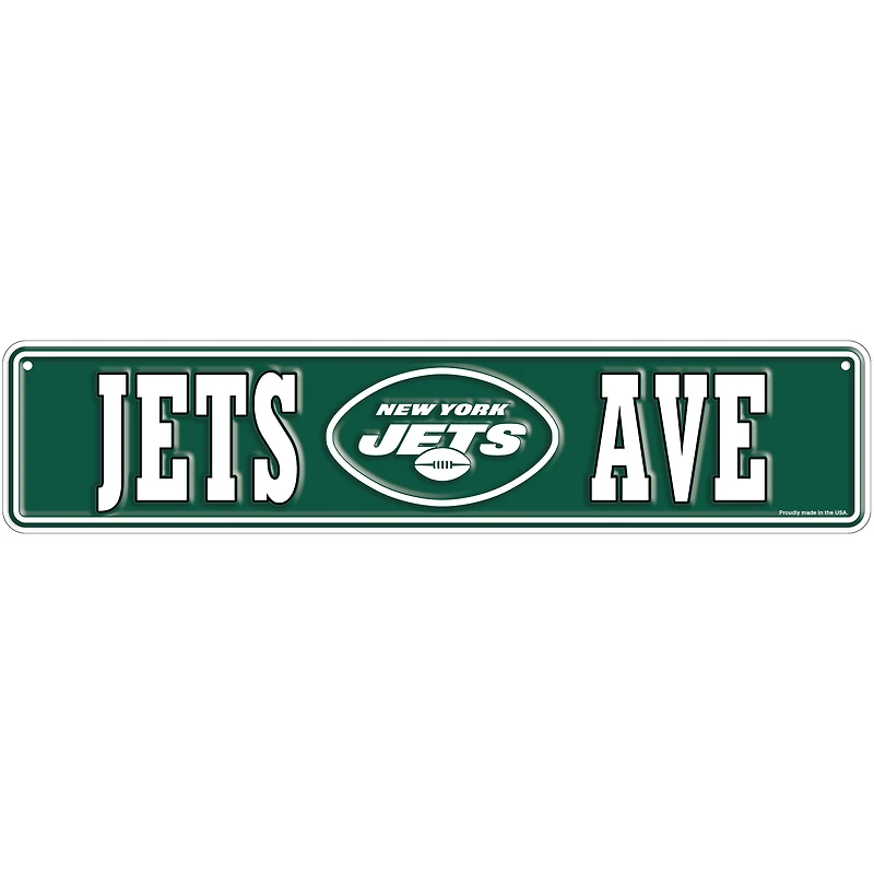 New York Jets 4" x 18" Team Boulevard Metal Sign
