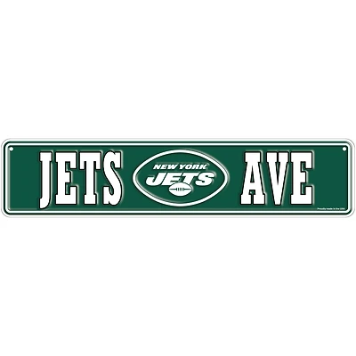 New York Jets 4" x 18" Team Boulevard Metal Sign