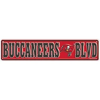 Tampa Bay Buccaneers 4" x 18" Team Boulevard Metal Sign