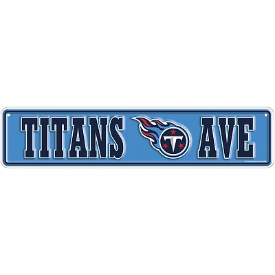 Tennessee Titans 4" x 18" Team Boulevard Metal Sign