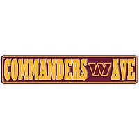 Washington Commanders 4" x 18" Team Boulevard Metal Sign