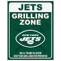 New York Jets 13" x 20" Grill Zone Metal Sign