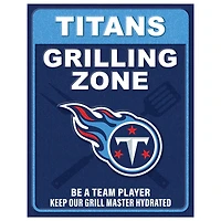 Tennessee Titans 13" x 20" Grill Zone Metal Sign