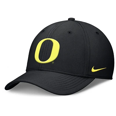Men's Nike Black Oregon Ducks Rise Swoosh Dri-FIT Flex Hat