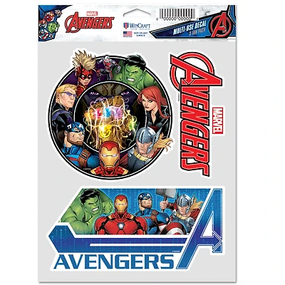 WinCraft The Avengers 3-Pack Multi-Use Decal Set
