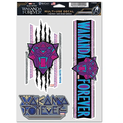 WinCraft Black Panther 3-Pack Multi-Use Decal Set