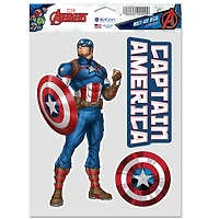 WinCraft Captain America 3-Pack Multi-Use Decal Set
