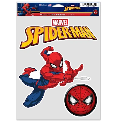 WinCraft Spider-Man 3-Pack Multi-Use Decal Set