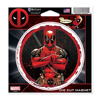WinCraft Deadpool 4.5" x 6" Die-Cut Magnet