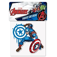 WinCraft Captain America 4" x 4" Perfect Cut Decal